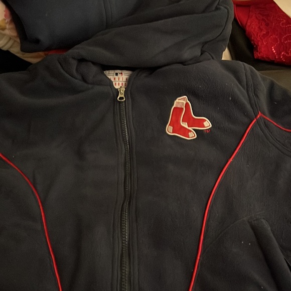 Vintage! Men’s Boston Red Sox Logo Gull Zip Quilted Lining Jacket. Size XL - Picture 7 of 11